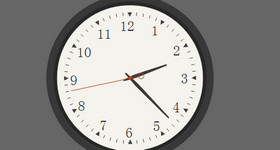 HTML5+SVG打造圆形时钟效果